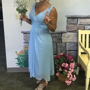 Light blue bridesmaid dress